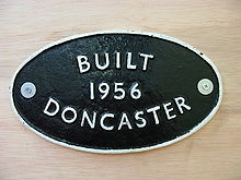 Placa de trabalho do Doncaster.
