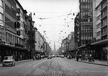 Kaiserstraße in 1966, at that time not yet a pedestrian zone