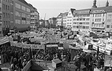 Peasants' demonstration on Bonn's market square on 27 February 1971