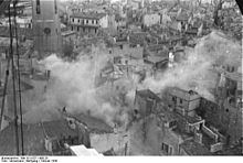 Destruction of the old harbour quarter 1943