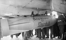 Bomb with the inscription "Extra Havana for Churchill", August 1940