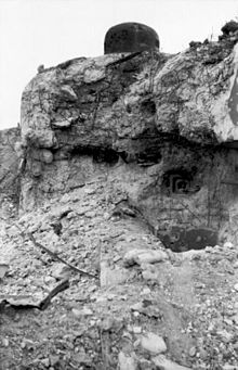 Destroyed bunker near Arras in May 1940