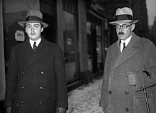 Otto von Habsburg (left) in Berlin with Count von Degenfeld (1933)