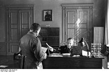 Organizers of the raid on the Gleiwitz transmitter : Heydrich and Naujocks, April 11, 1934