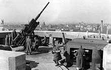 Flak tower Zoo 1942; the flak was used in ground combat in 1945