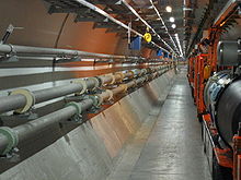 Tunnel of the LHC before installation of the magnets