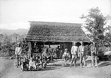 Traditioneel Buru-huis van begin 1900  