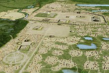 Cahokia, the largest archaeological site of the Mississippian culture.