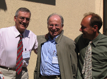 Robert Cailliau, Jean-François Abramatic and Tim Berners-Lee on the 10th anniversary of the World Wide Web Consortium