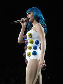 Katy Perry performing in Seattle (2011).