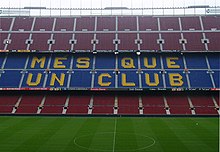 The club motto is a central basic motif of FC Barcelona