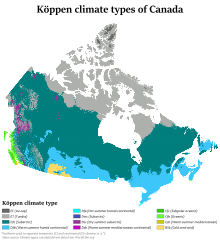 Canada's climate zones
