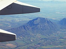 Letecký pohled na Stolovou horu  