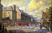 French troops surrender to the British army (1760).