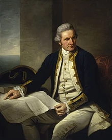 James Cook, retrato de Nathaniel Dance, c. 1775, Museu Marítimo Nacional, Greenwich