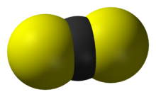 Estructura del disulfuro de carbono  