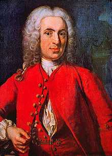 Linné shortly after his marriage (1739). Portrait of Johan Henrik Scheffel (1690-1781).