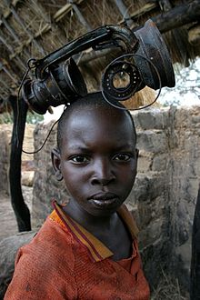 Un garçon de la République centrafricaine
