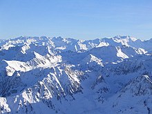 Central Pyrenees from the Pic du Midi de Bigorre in winter