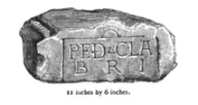 Centurial stone of the Classis Britannica, found near Birdoswald