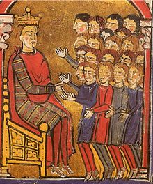 Alfonso II of Aragon receives the tributes of the late Count of Roussillon (Liber Feudorum Ceritaniae, end of the 12th century)