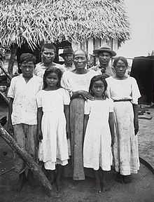 Chamorro natives on the Japanese-occupied island of Saipan