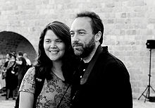 Jimmy Wales con la sua seconda moglie Christine