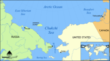Wrangel-sziget elhelyezkedése
