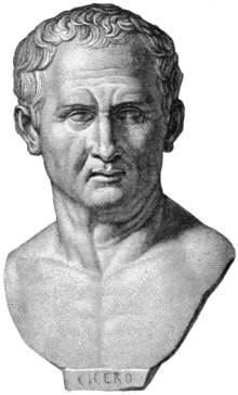 Cicero, engraving after antique inscribed portrait in Apsley House, London