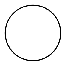 Um círculo