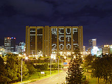 Pilsētas centrs Dienvidāfrikā godina 2003. gada Pasaules kausa izcīņu.