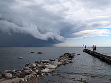 In summer a cold front passage is often accompanied by thunderstorms