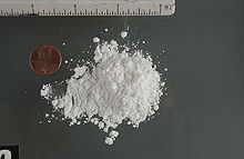 Clorhidrato de cocaína en polvo