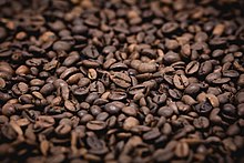 Light roasted coffee beans