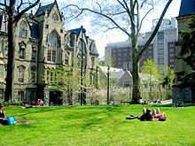 Een lentedag, Universiteit van Pennsylvania.  