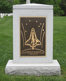 emlékmű a Columbia űrsikló legénységének tiszteletére