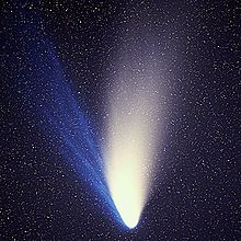 Influence of radiation pressure and solar wind on comet Hale-Bopp.