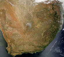 Composite satellite image of South Africa