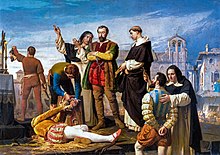 Execution of the Comuneros (oil painting by Antonio Gisbert, 1880)