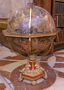 A celestial globe by Coronelli in the State Hall of the Austrian National Library in Vienna