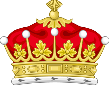 Heraldic rank crown of an earl