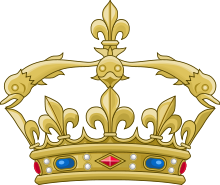 Heraldic representation of the crown of the Dauphins