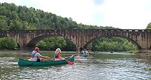 Canoeists on the Cumberland River