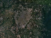 Satelitska fotografija mesta Curitiba