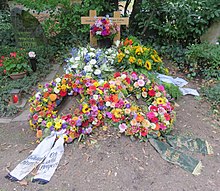 Graves of Holger Czukay and his wife Ursula at the Cologne Melaten Cemetery