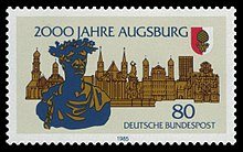 Stamp "2000 years of Augsburg
