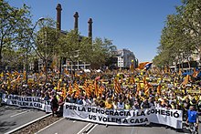 Rally on April 15, 2018 in Barcelona