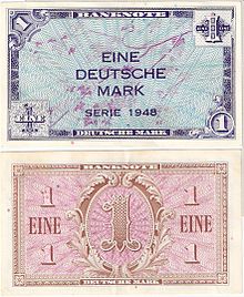 1-DM-bill of the first issue 1948Front and back side