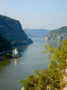 The Iron Gate is a breakthrough valley of the Danube on the Serbian-Romanian border.