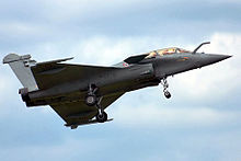 Ranskan ilmavoimien Dassault Rafale B.  